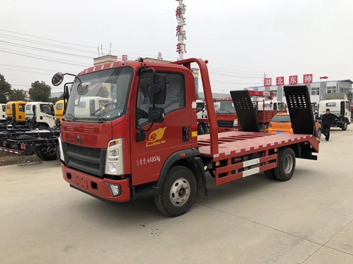 國六重汽豪沃輕卡藍(lán)牌平板運(yùn)輸車多少錢？