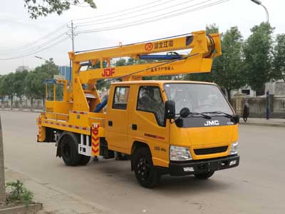 國五江鈴雙排12米高空作業(yè)車(藍牌)